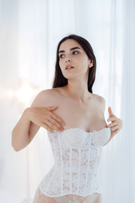 Lace Desire corset / білий