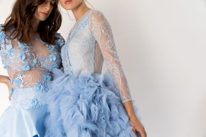 Блакитна гортензія / сукня