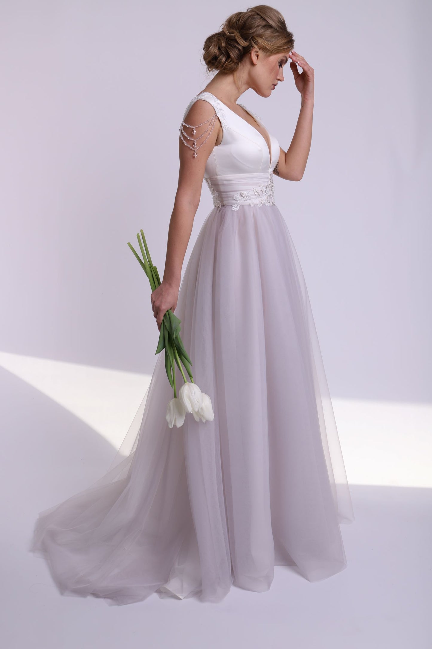 Молочний туман / сукня блискуча