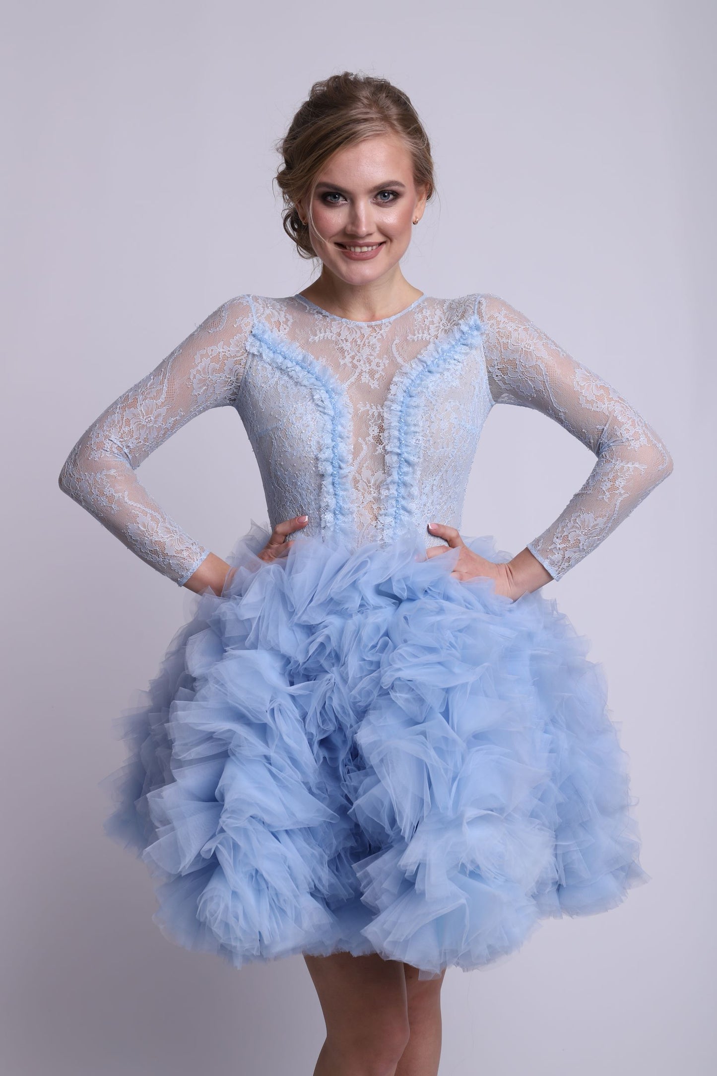 Блакитна гортензія / сукня