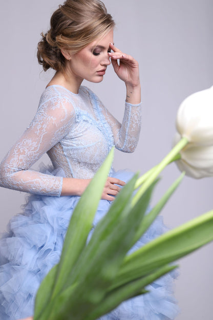 Блакитна гортензія / сукня